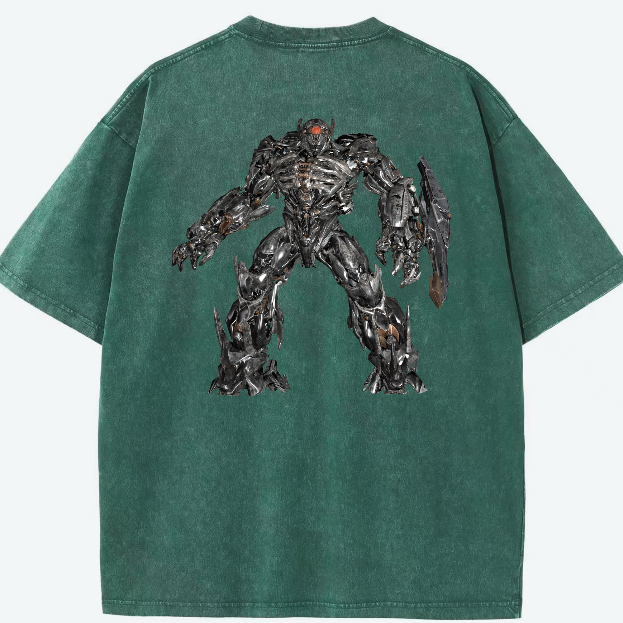 （画像用） Transformers トランスフォーマー 綿100% ヴィンテージ風 半袖Tシャツ（背面プリント）